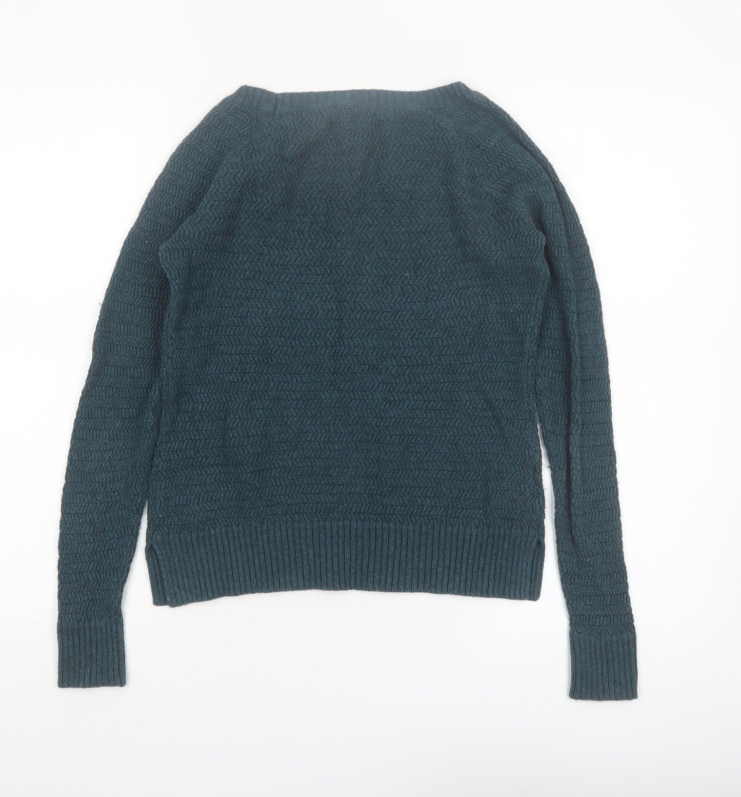 Ann Taylor Loft Women’s Teal Cable-Knit Jumper XS