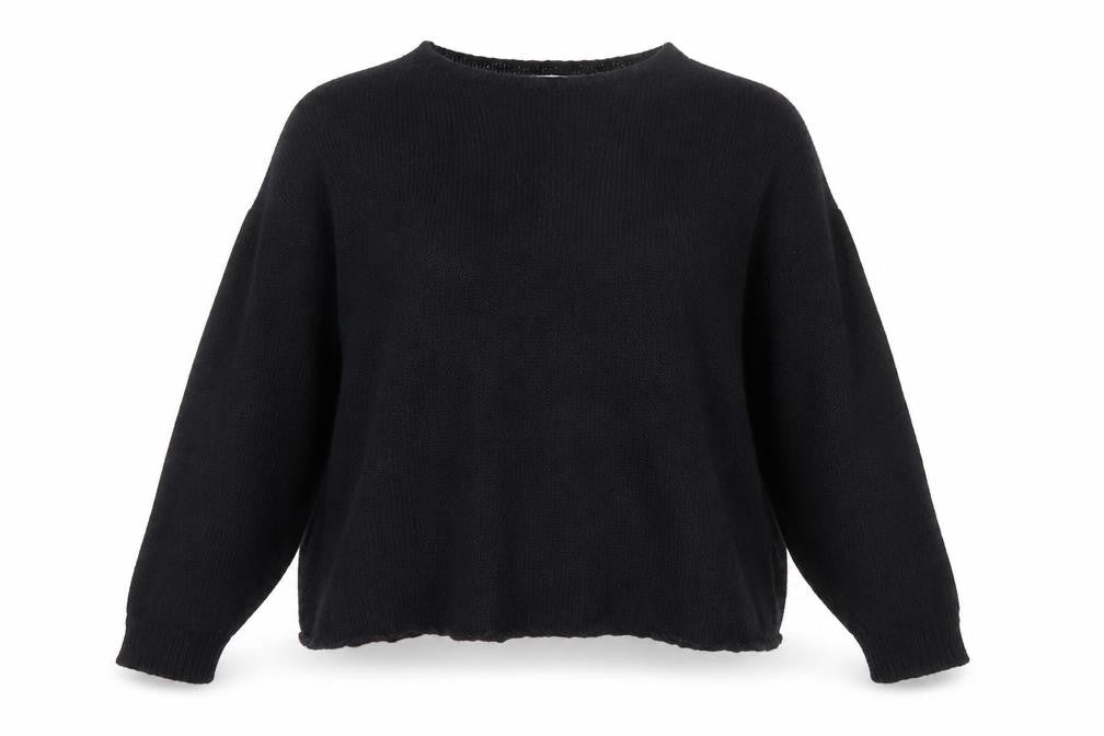 Marks & Spencer Per Una Black Mohair Blend Women's M Chunky Knit Jumper
