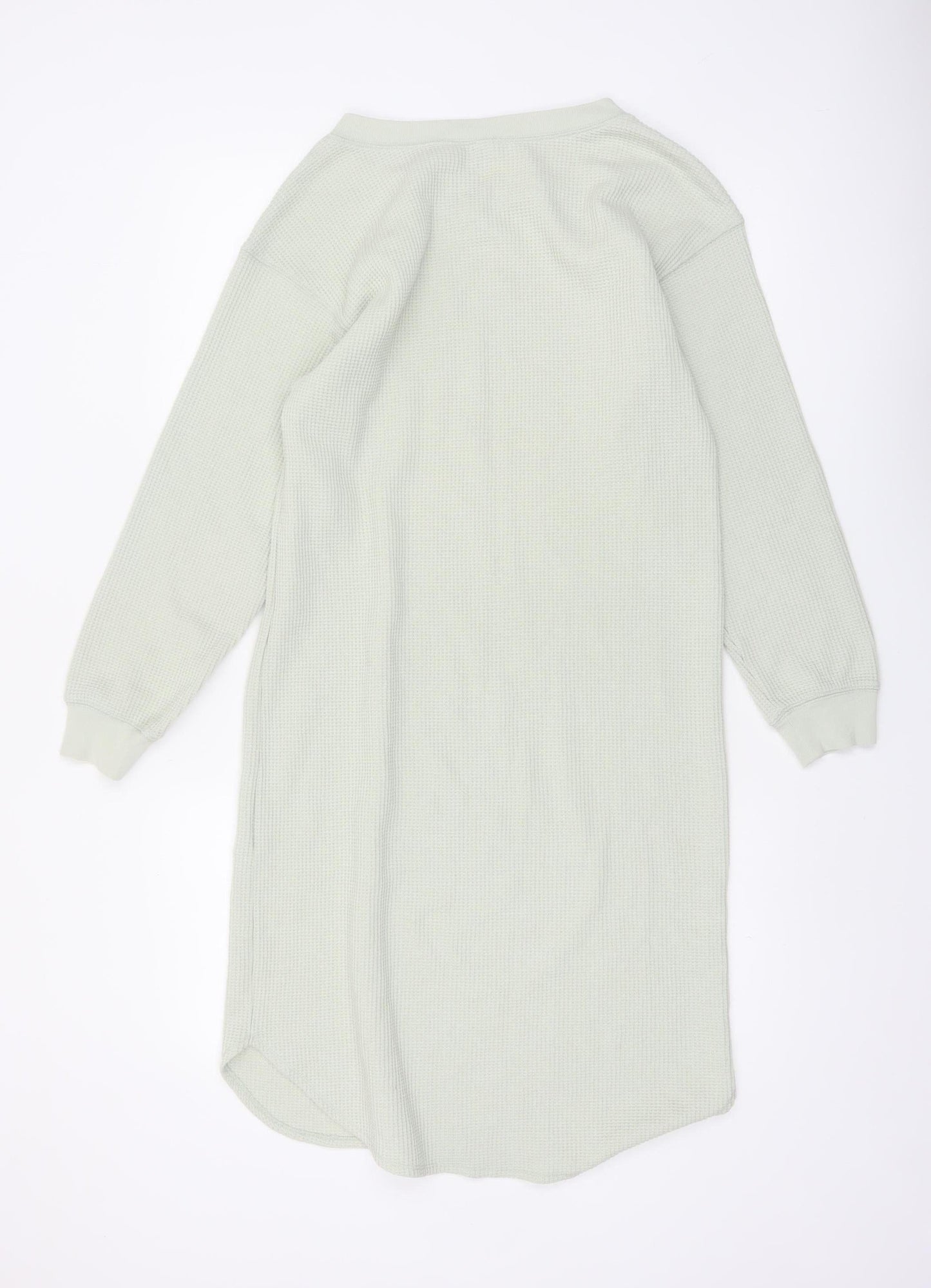 Uniqlo Women’s Grey Knit V-Neck Long Sleeve T-Shirt Dress XS