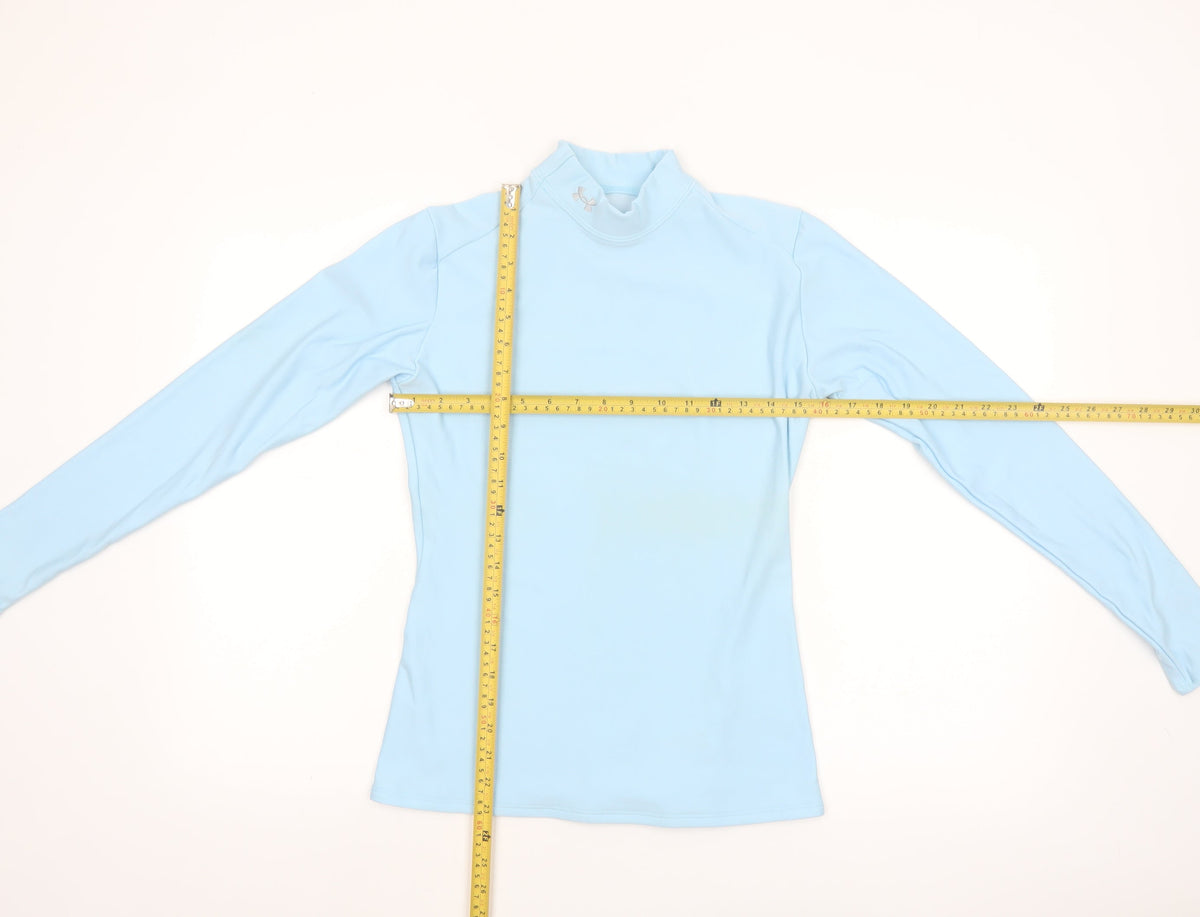 Under Armour Womens Blue Long Sleeve ColdGear Athletic Top L