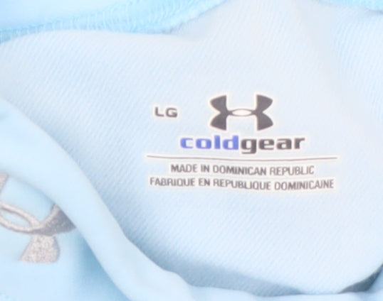 Under Armour Womens Blue Long Sleeve ColdGear Athletic Top L