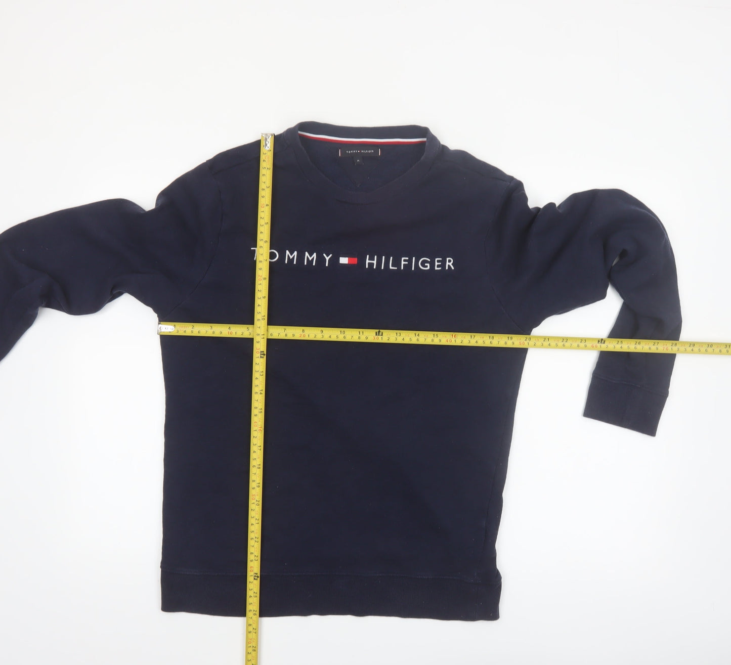 Tommy Hilfiger Men's Blue Logo Pullover Sweatshirt M