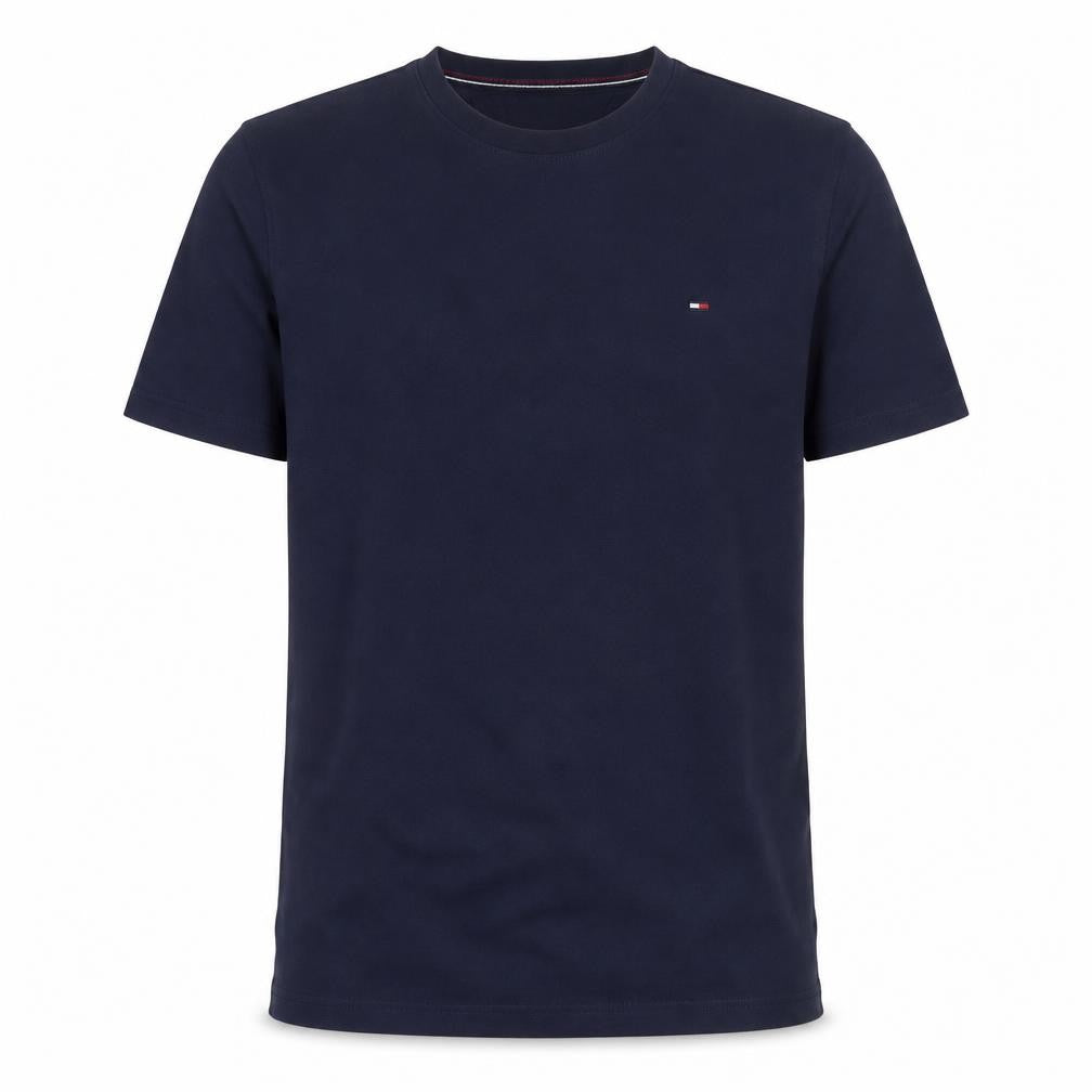 Hilfiger Denim Men's Navy Blue Crew Neck Cotton T-Shirt Size L