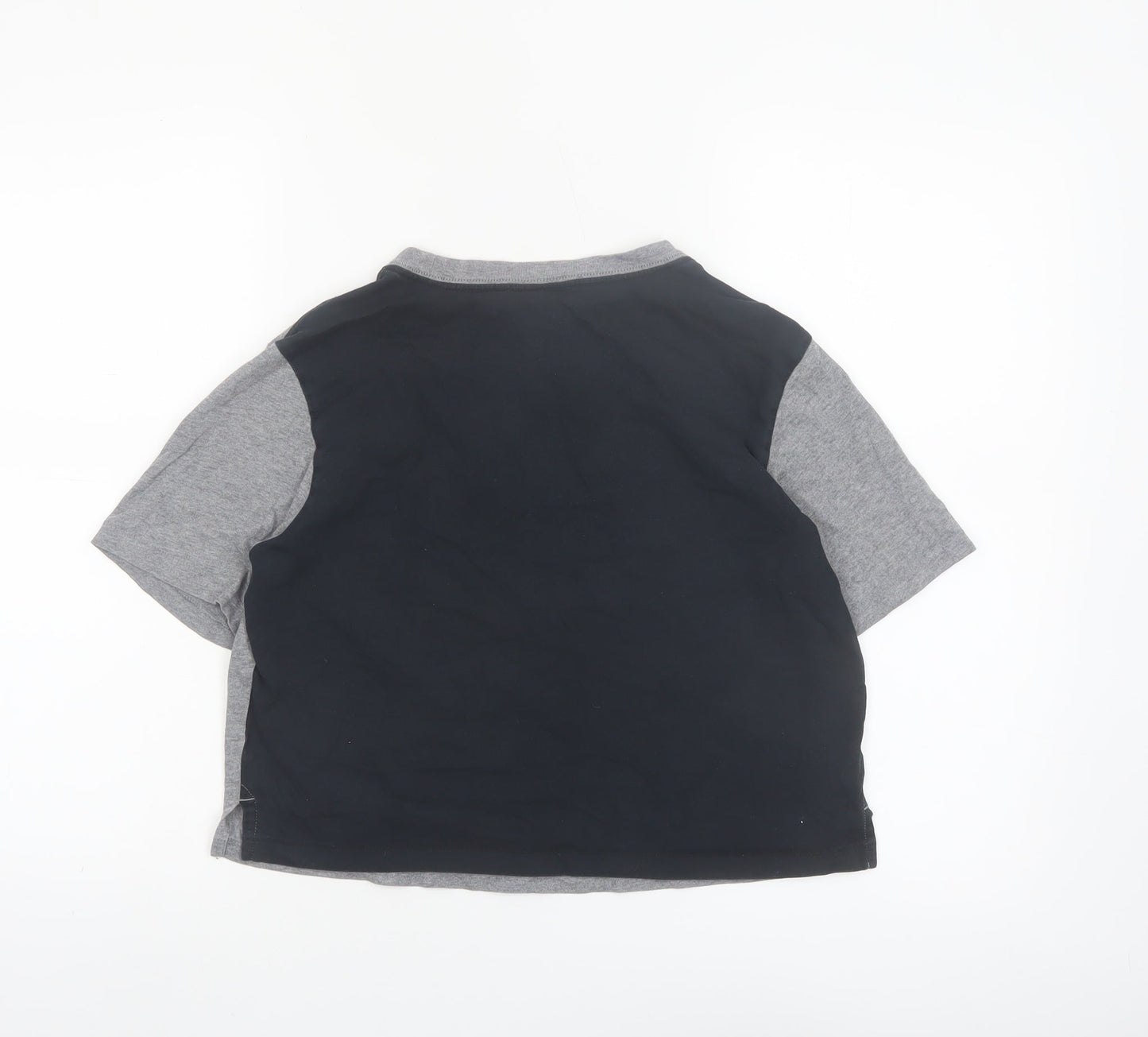 Nike Women’s Grey Cropped Air Logo T-Shirt Size S