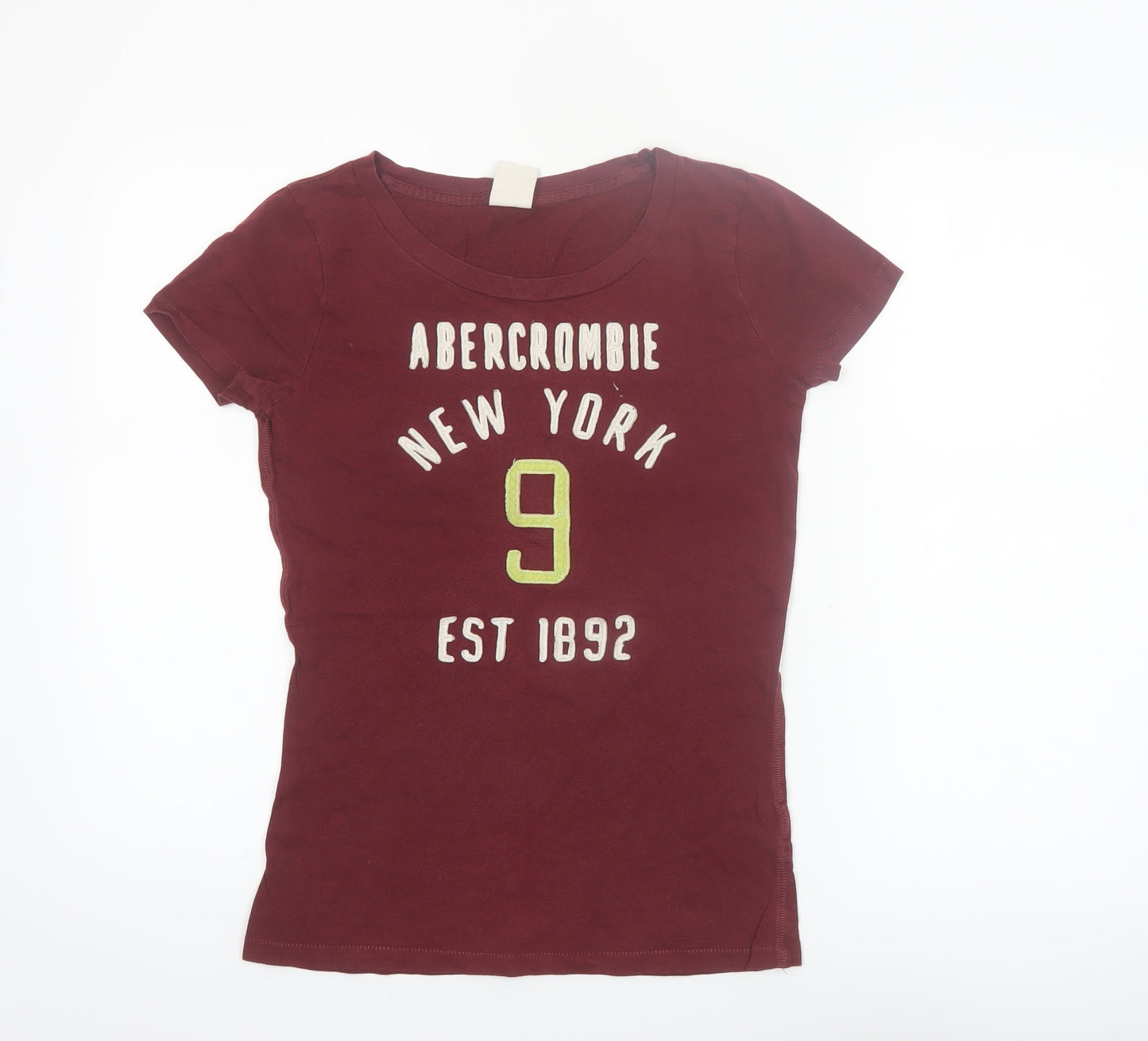 Abercrombie & Fitch Womens Red Short Sleeve Cotton T-Shirt Size L