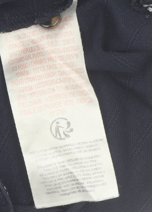 Kensington Eastside Men's Navy Cotton Short Sleeve Polo Shirt L