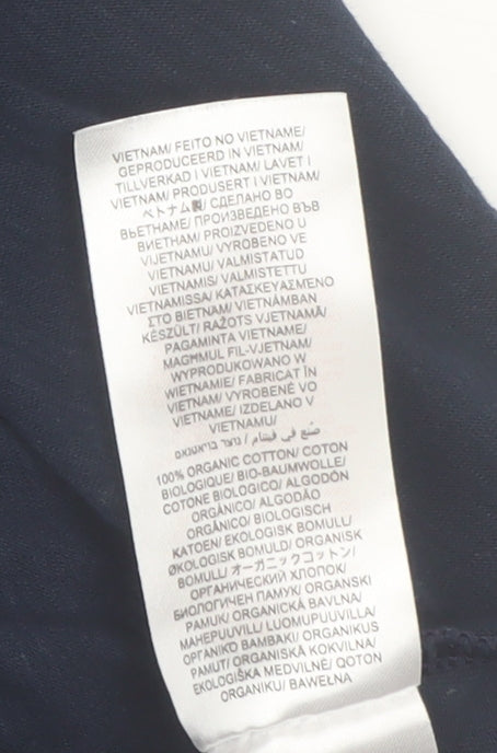 Seasalt Cornwall Women's Navy Organic Cotton 3/4 Sleeve Tunic UK 14
