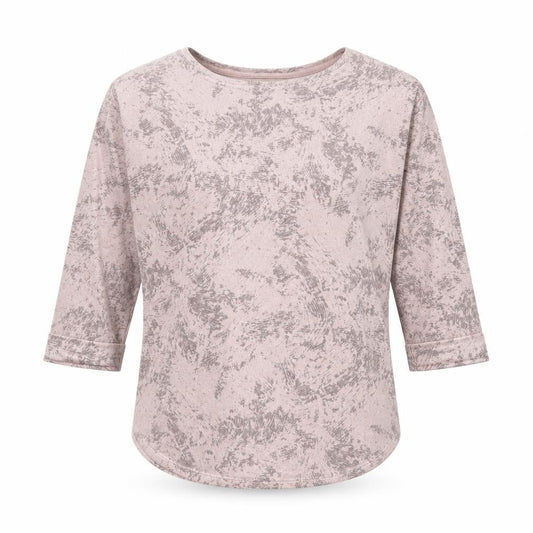 Next Women's Pink Abstract 3/4 Sleeve Jersey T-Shirt Size 12