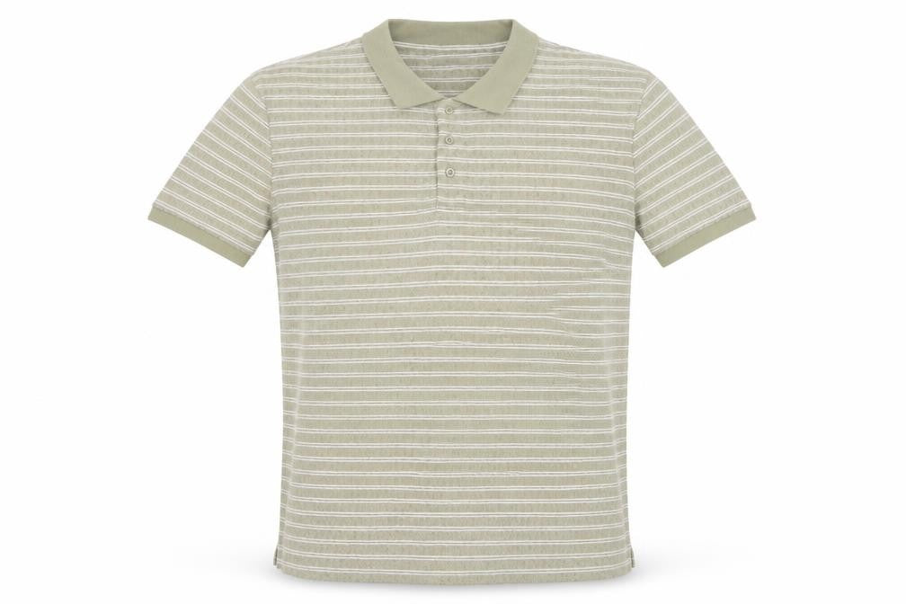 Tu Mens Beige Striped Polo Shirt XL Classic Fit