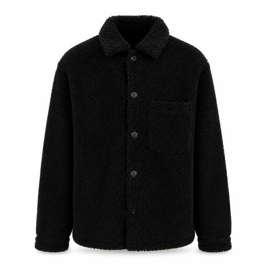 Uniqlo Men's Black Fleece Button Cardigan Sweatshirt S