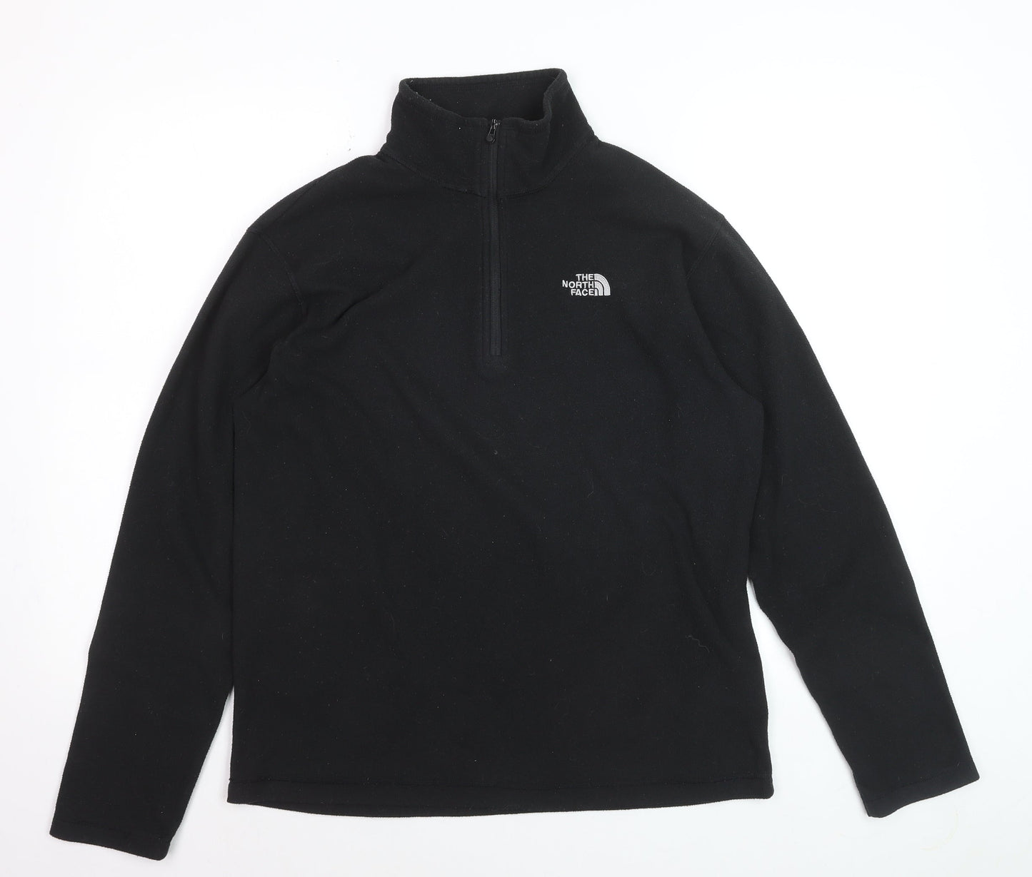 The North Face Men's Black Polartec Fleece 1/2 Zip Pullover Sweatshirt M