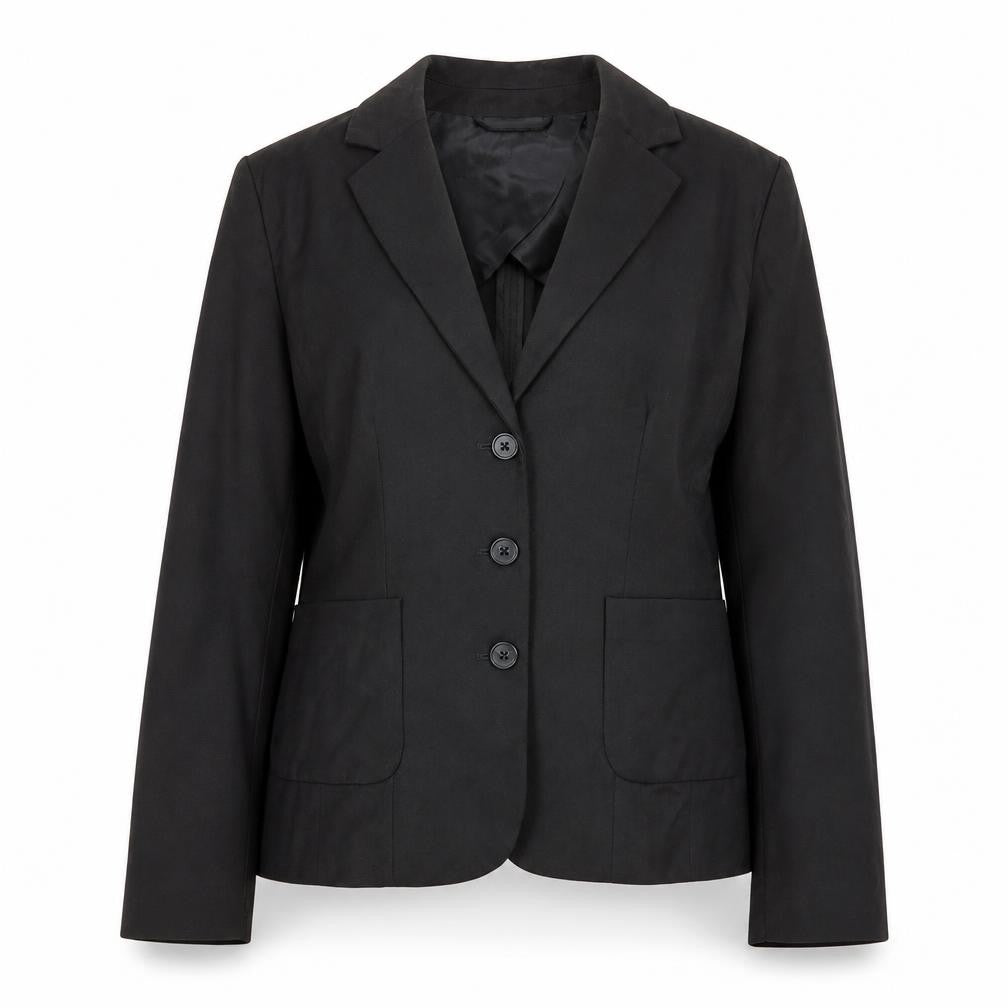 Milano Women Black Size 10 Classic Single-Breasted Blazer