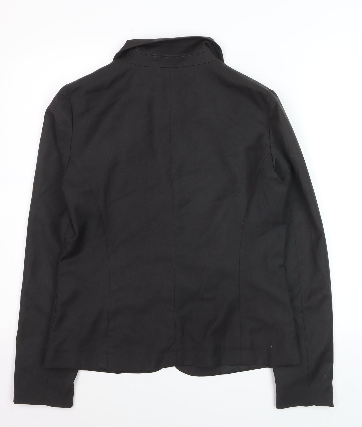 Milano Women Black Size 10 Classic Single-Breasted Blazer