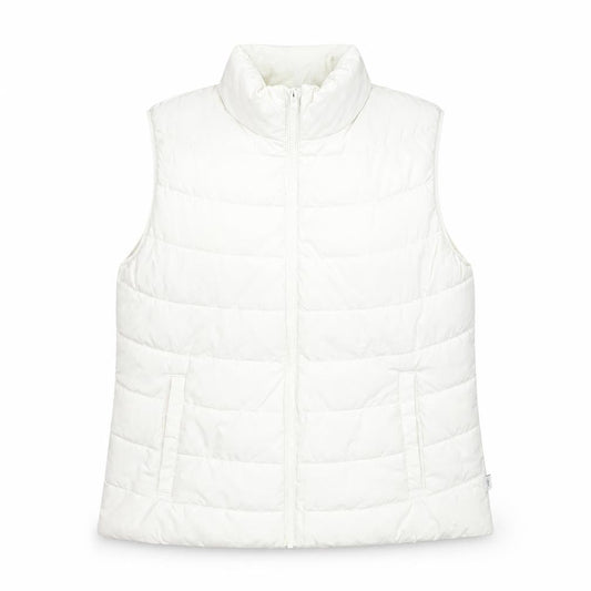 Gap Women’s White Puffer ColdControl Waistcoat Size S