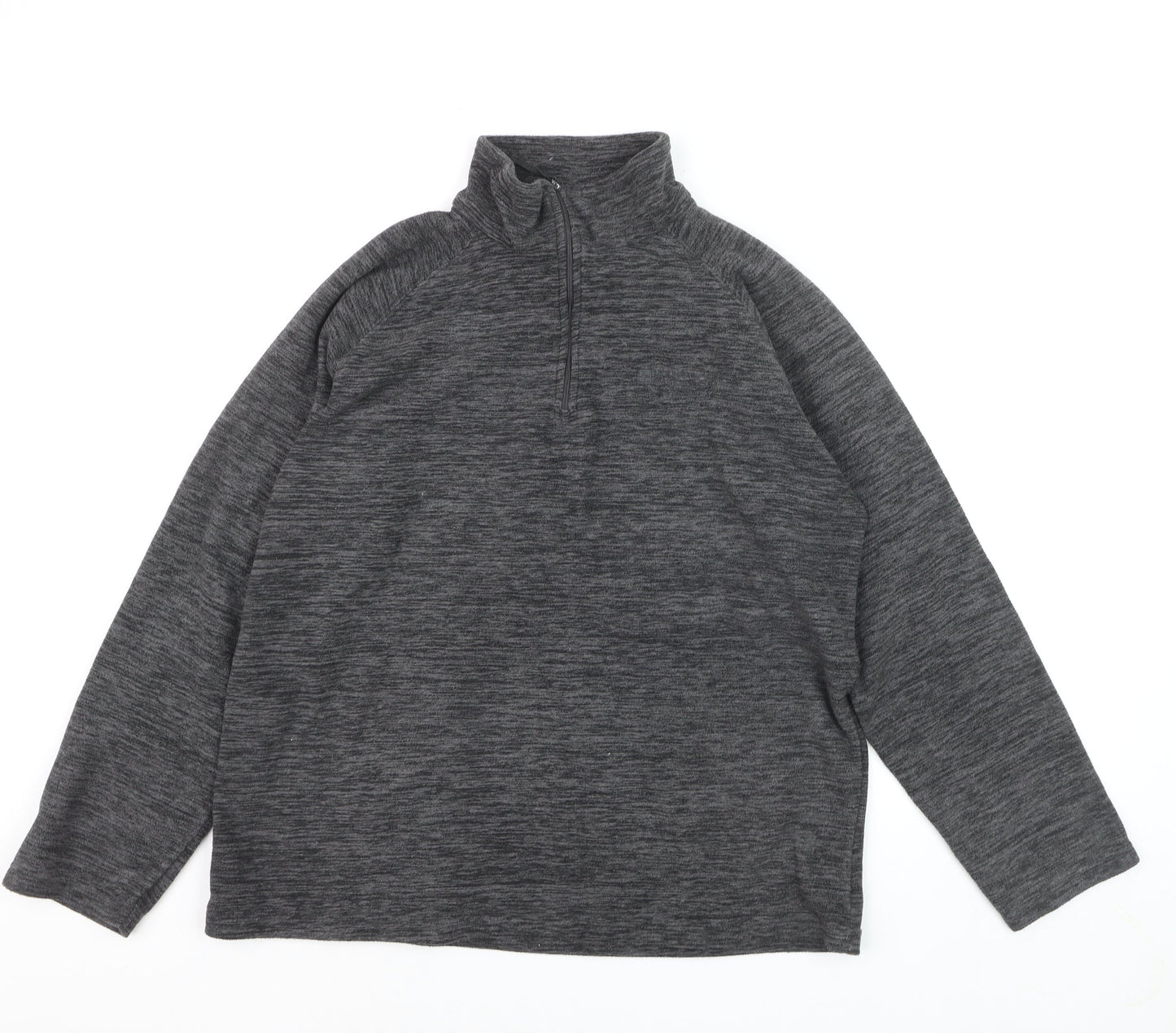 Mountain Warehouse Men's Grey Fleece 1/4 Zip Pullover Sweatshirt M
