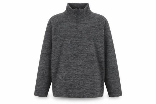 Mountain Warehouse Men's Grey Fleece 1/4 Zip Pullover Sweatshirt M