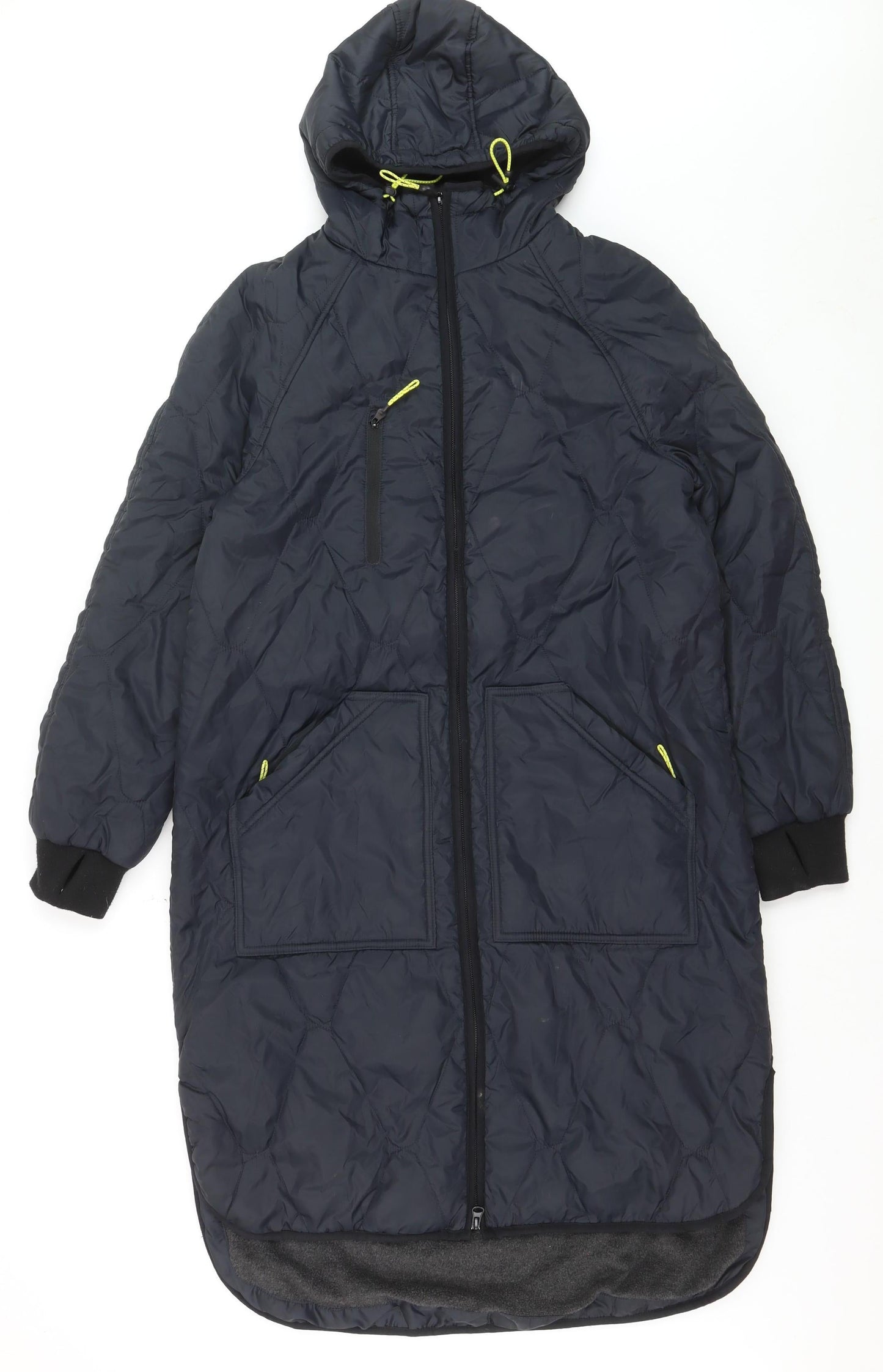 Marks and Spencer Women’s Black Long Hooded Puffer Coat Size 10