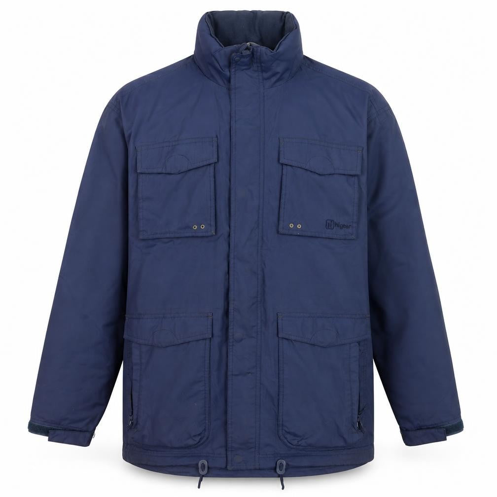 Hi Gear Men's Blue Waterproof Parka Jacket Size L Regular Fit