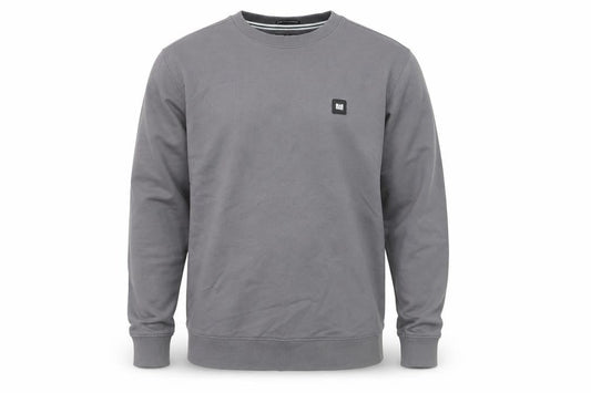 Weekend Offender Men's Grey Regular Fit Cotton Crew Neck Sweatshirt M