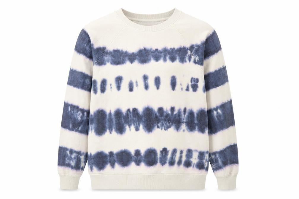 Ease of Motion Men's Multicoloured Tie-Dye Pullover Sweatshirt Size M
