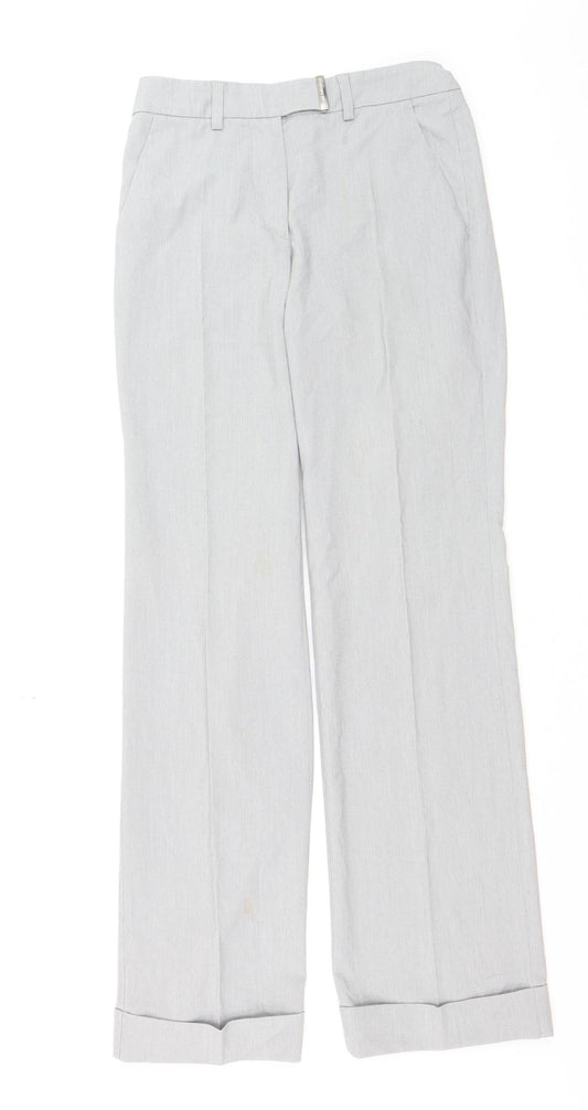 Versace Jeans Couture Women's Grey Slim Fit Trousers Size 12