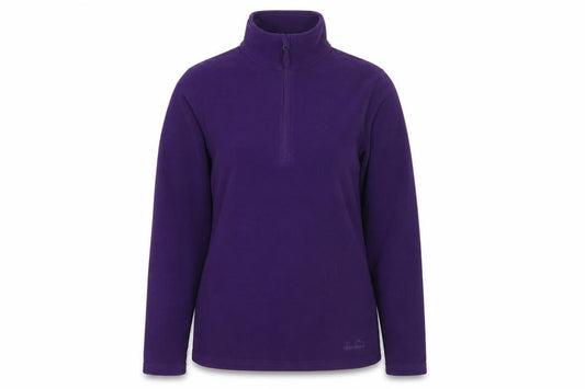 Peter Storm Women Purple Fleece 1/2 Zip Pullover Sweatshirt Size 14
