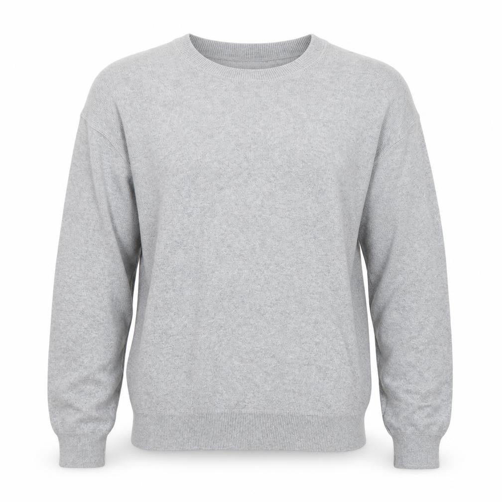 Zara Men Grey Cotton Knit Crew Neck Pullover Jumper M
