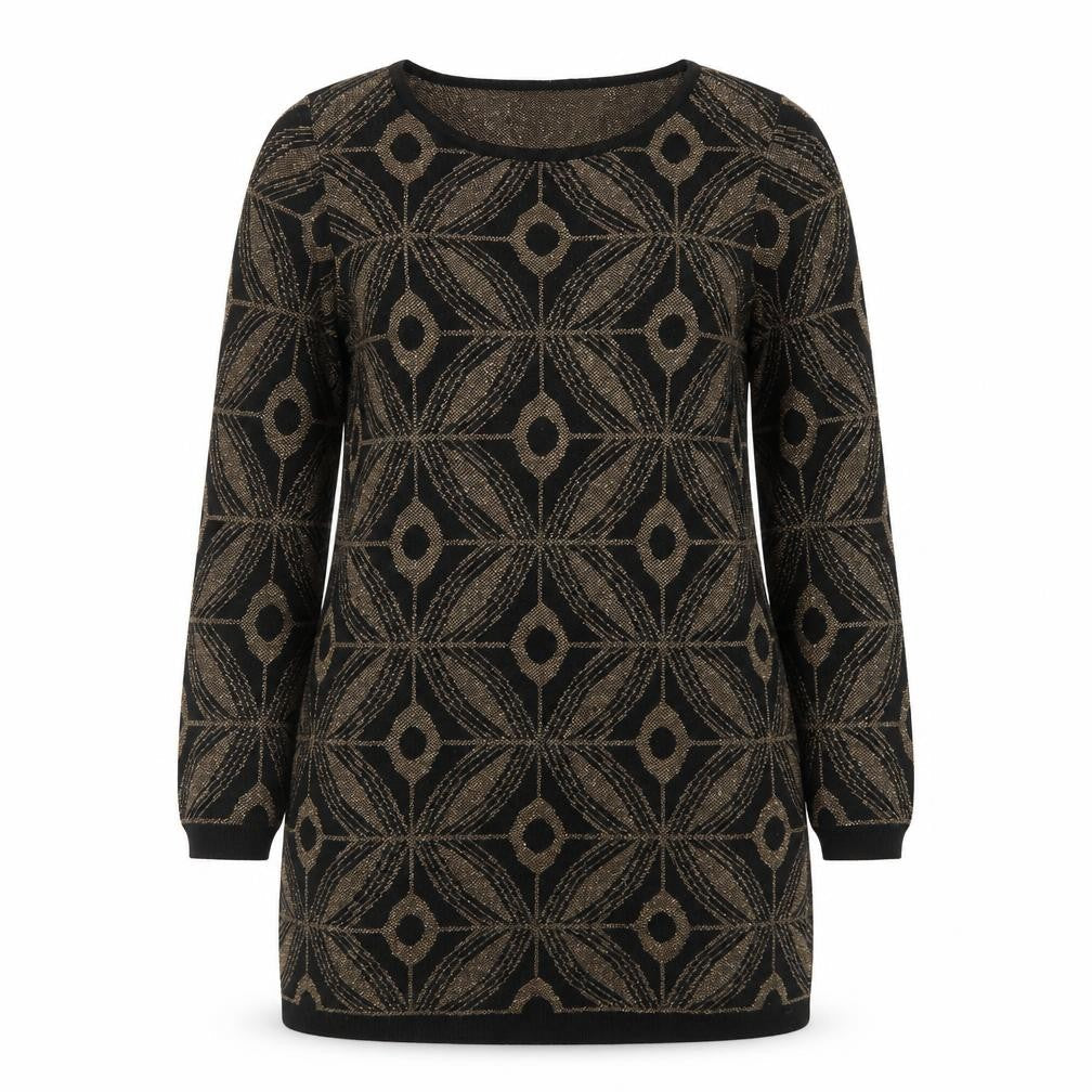Marks & Spencer Women’s Black Petite 10 Metallic Knit Shift Dress