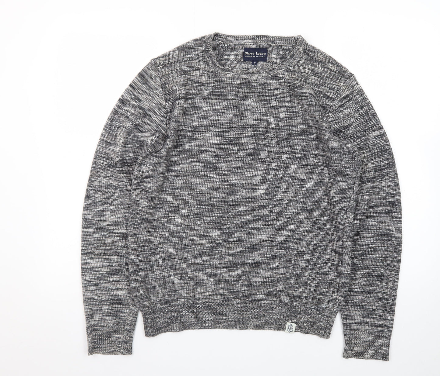 Shore Leave Men's Grey Knit Pullover Jumper Size S