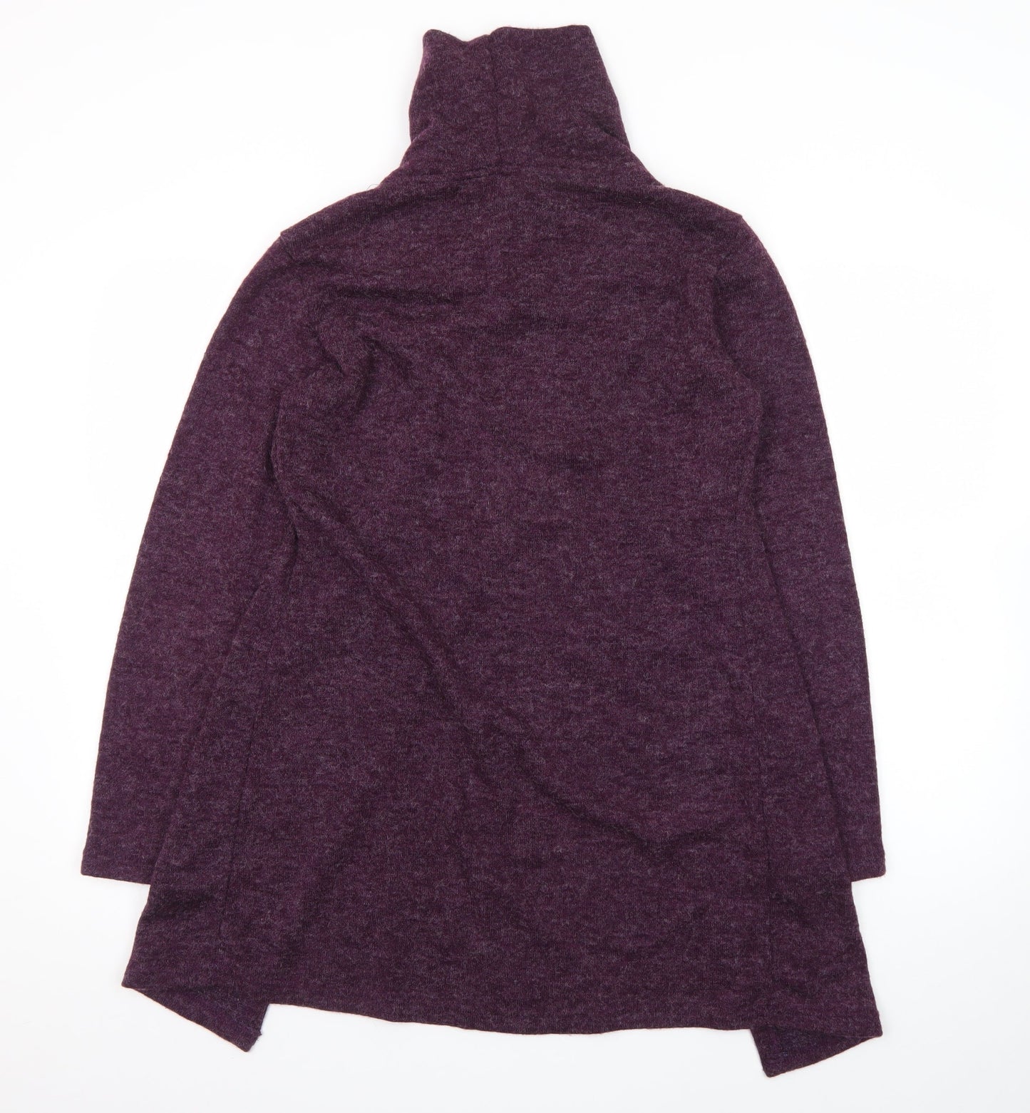 Lily & Me Women's Purple Roll Neck Long Sleeve Cardigan Size 8