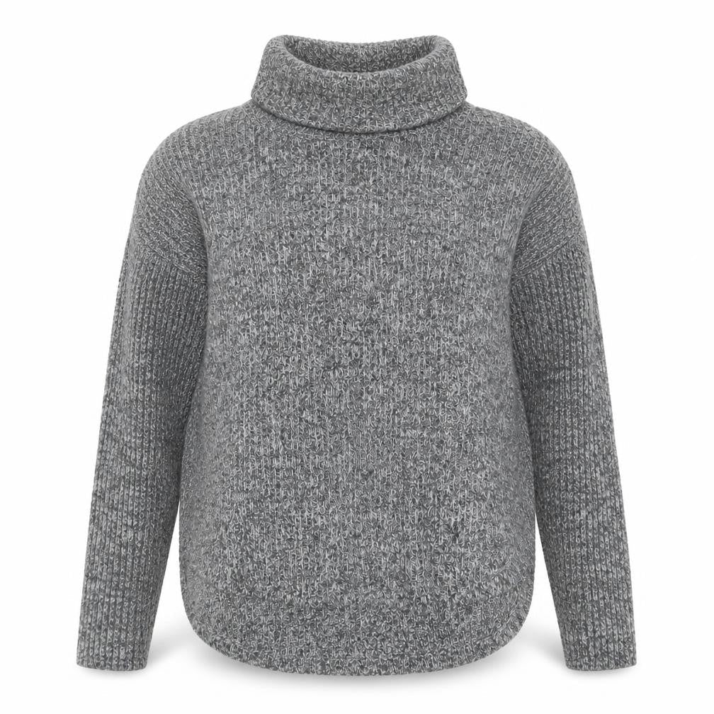 Abercrombie & Fitch Women's Grey Roll Neck Knit Jumper M