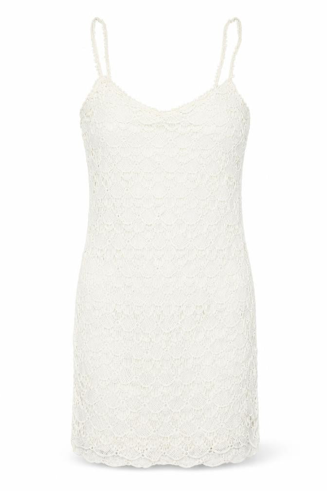Zara Women Ivory Lace Slip Dress Size 12 Summer Boho Style