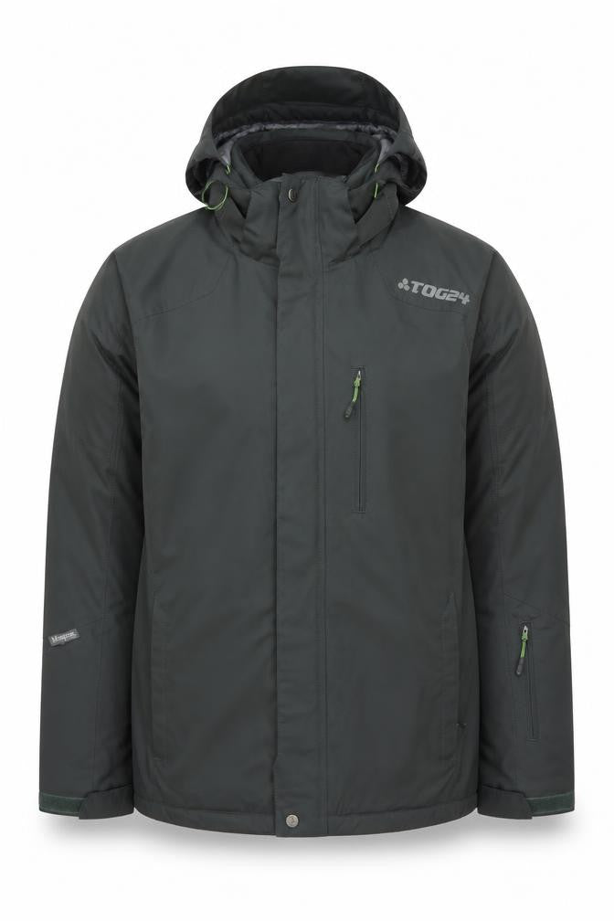 TOG24 Men's Black Small Waterproof Hooded Puffer Jacket