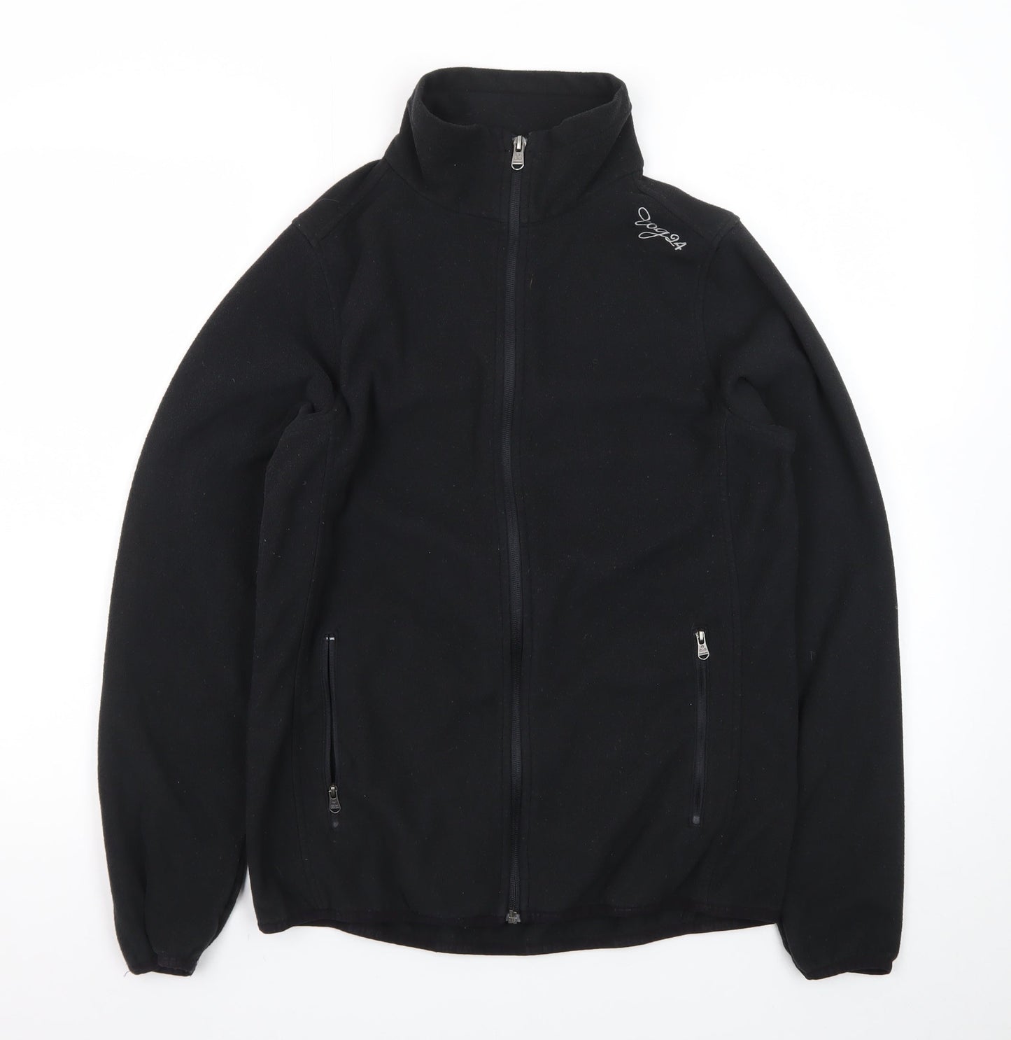 TOG24 Men's Black Fleece Full Zip Jumper M Regular Fit Outdoor