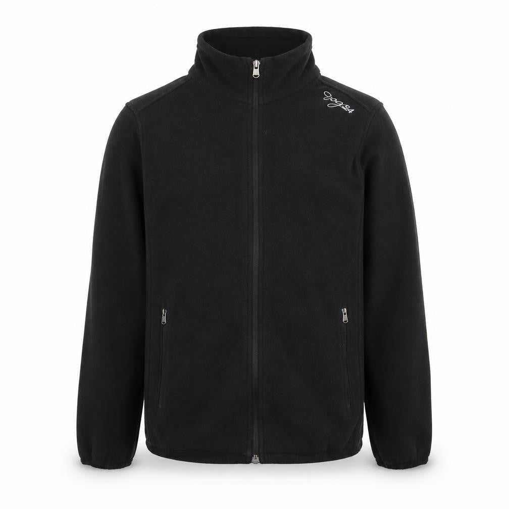 TOG24 Men's Black Fleece Full Zip Jumper M Regular Fit Outdoor