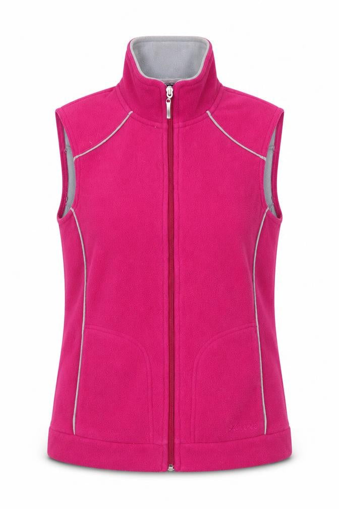 Front view of Maine New England Women's Pink Fleece Waistcoat, size 10