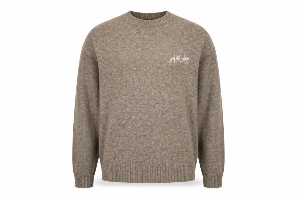 River Island Women Brown Wool Blend Crew Neck Jumper L