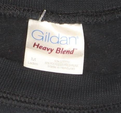 Gildan Men's Black Heavy Blend Fleece Pullover Sweatshirt M