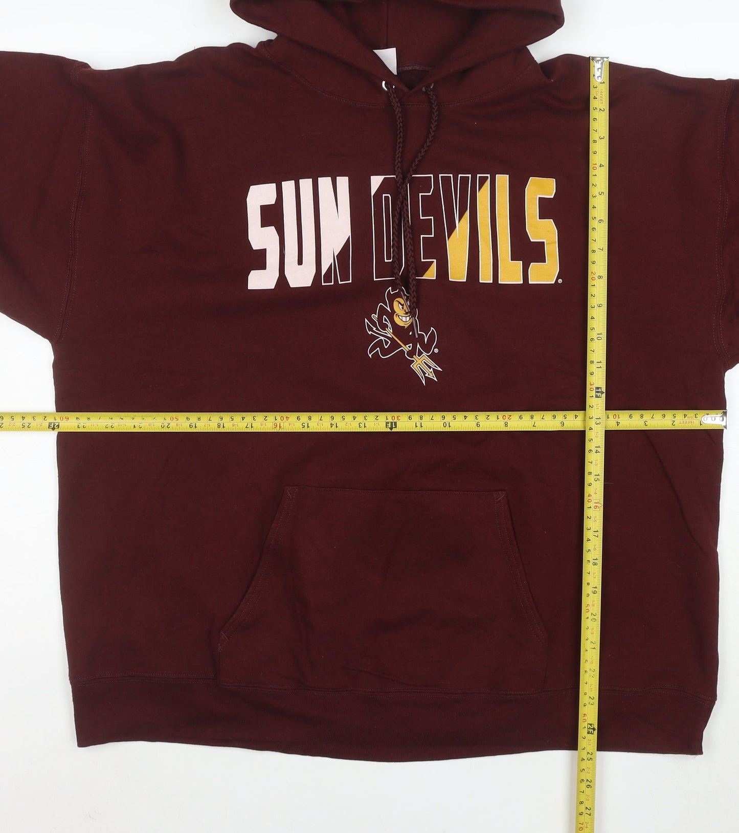 Hanes Men’s Red XL Pullover Hoodie Sun Devils Sports Fleece