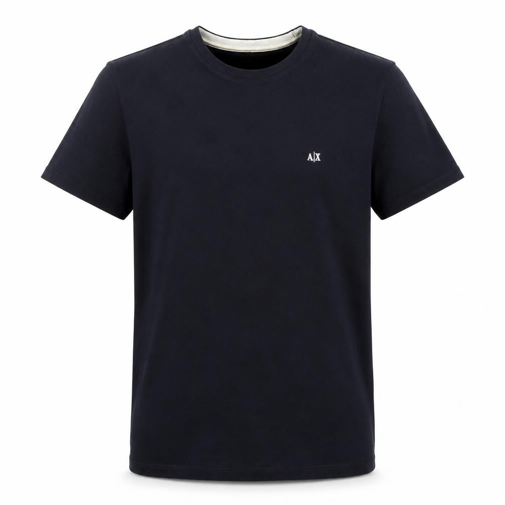 Armani Exchange Men's Black Cotton Crew Neck Short Sleeve T-Shirt Size S