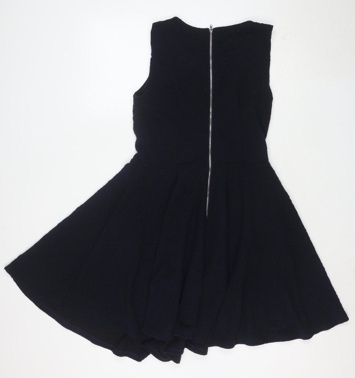 Apricot Women's Black Fit & Flare Sleeveless Knee Length Dress Size 12