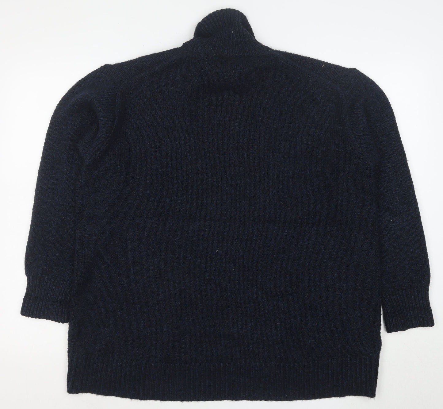 Uniqlo Women’s Black Wool Blend Roll Neck Long Sleeve Jumper M