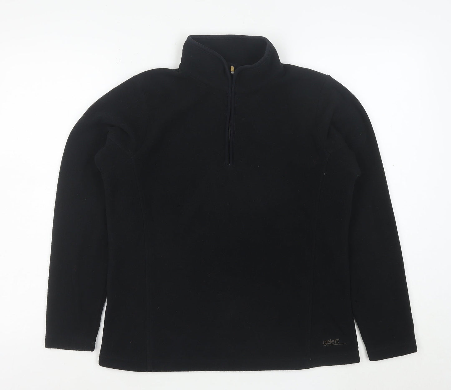 Gelert Women Black Size 12 Fleece 1/2 Zip Pullover Sweatshirt