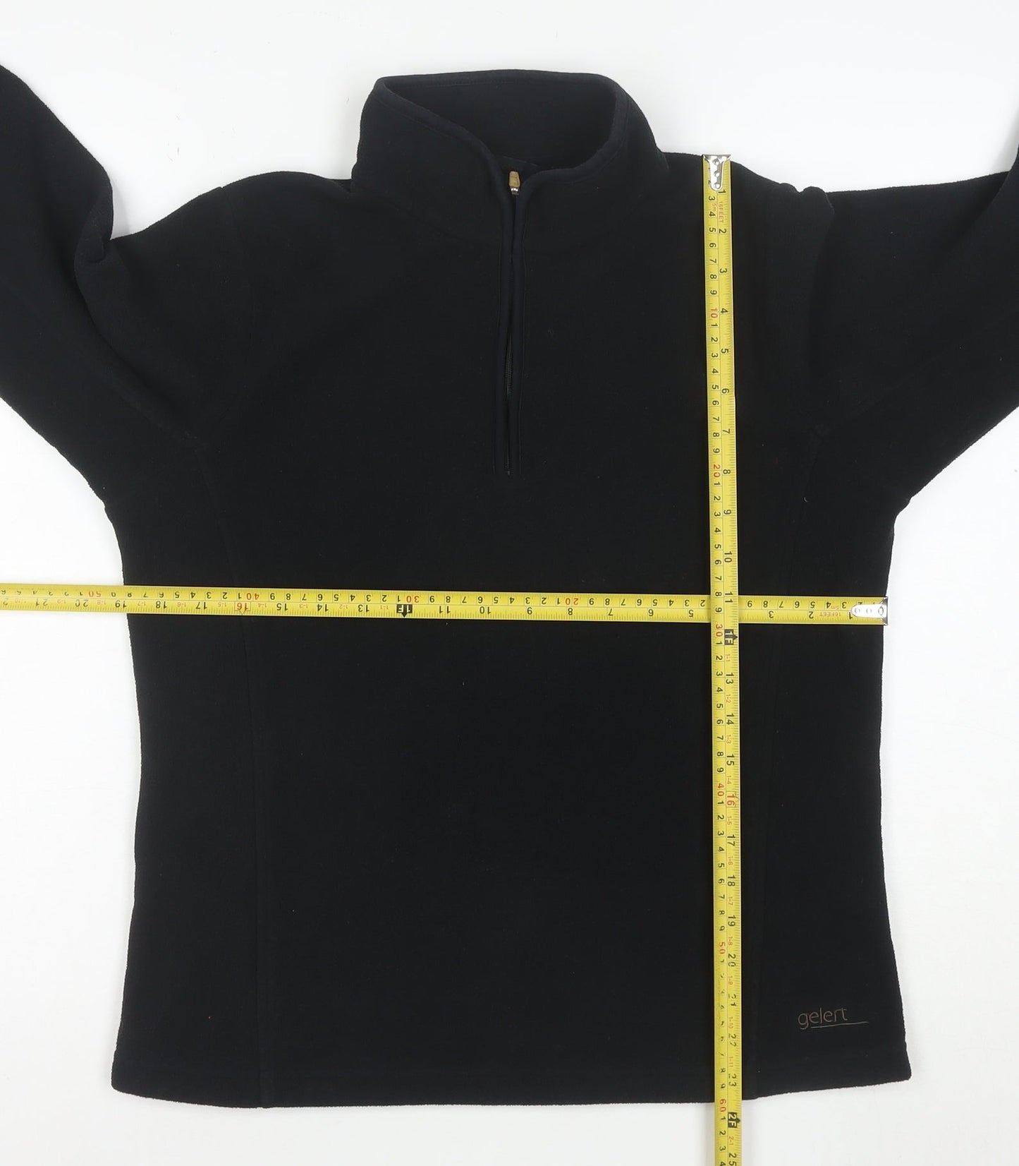Gelert Women Black Size 12 Fleece 1/2 Zip Pullover Sweatshirt