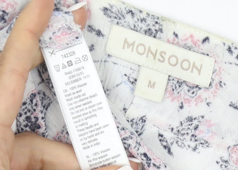 Monsoon Women’s Multicoloured Floral Kimono Blouse M