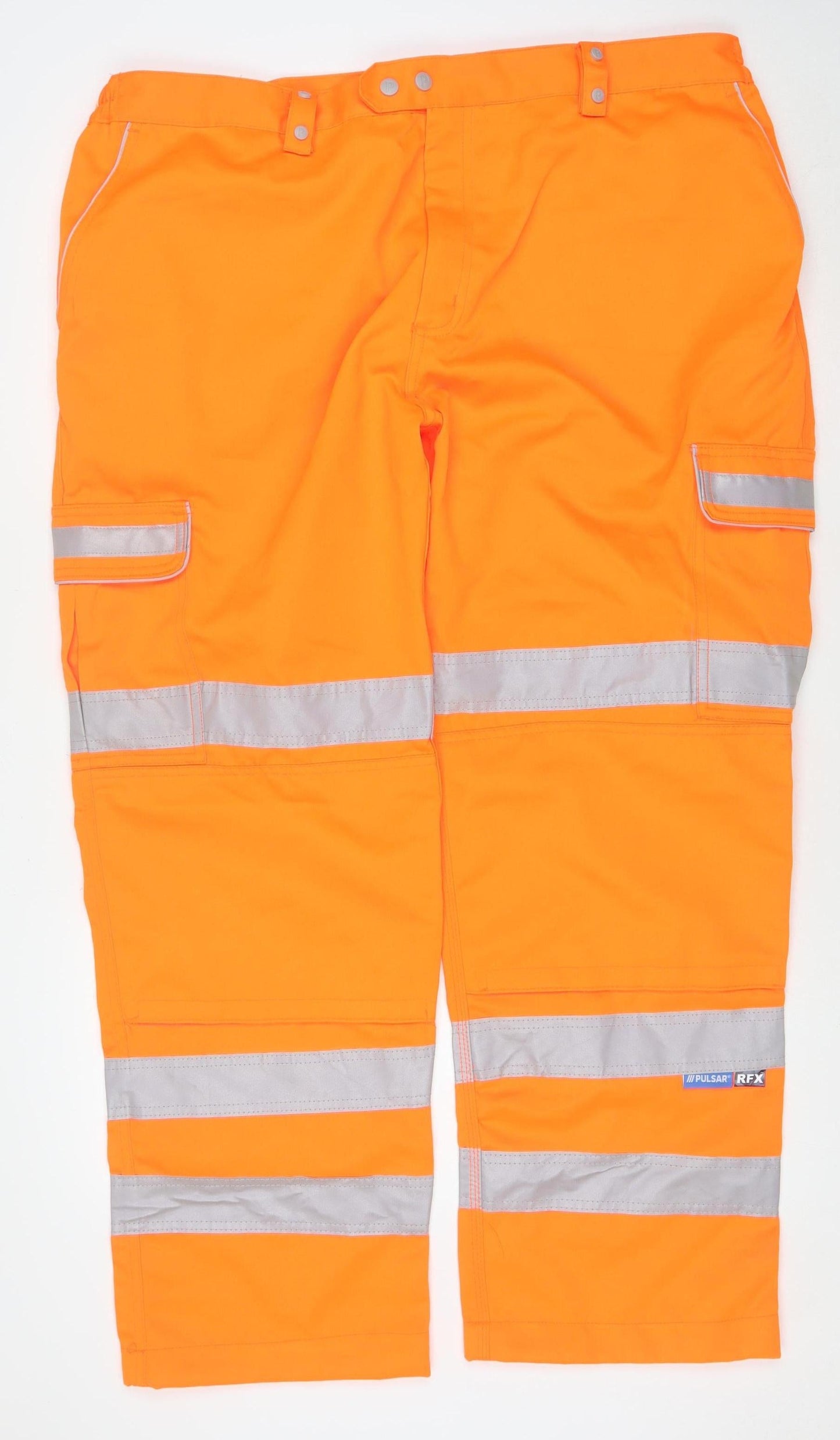 Pulsar Men's Orange High Visibility Workwear Trousers 44W 31L