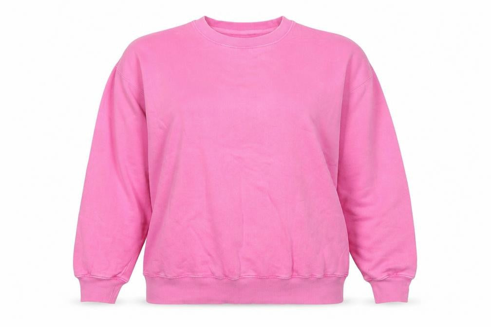 Hush Women's Pink Cotton Crew Neck Pullover Sweatshirt Size S