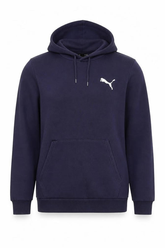 Puma Men's Blue Pullover Hoodie Size S Fleece Sportswear