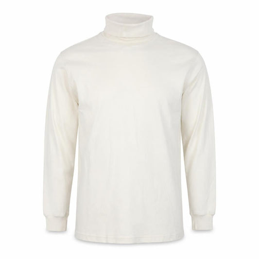 Lyle & Scott Men's Ivory Roll Neck Cotton Pullover Sweatshirt XL