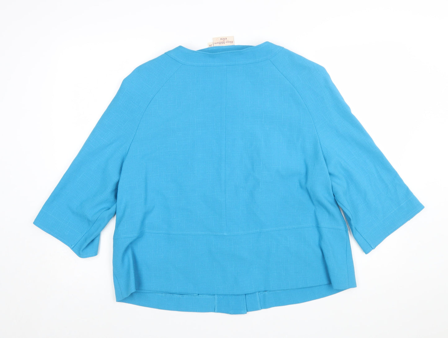 Honor Millburn at EWM Blue Woven 3/4 Sleeve Women’s Blazer Size 20